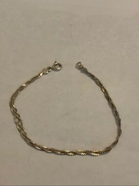 Sterling silver braided bracelet